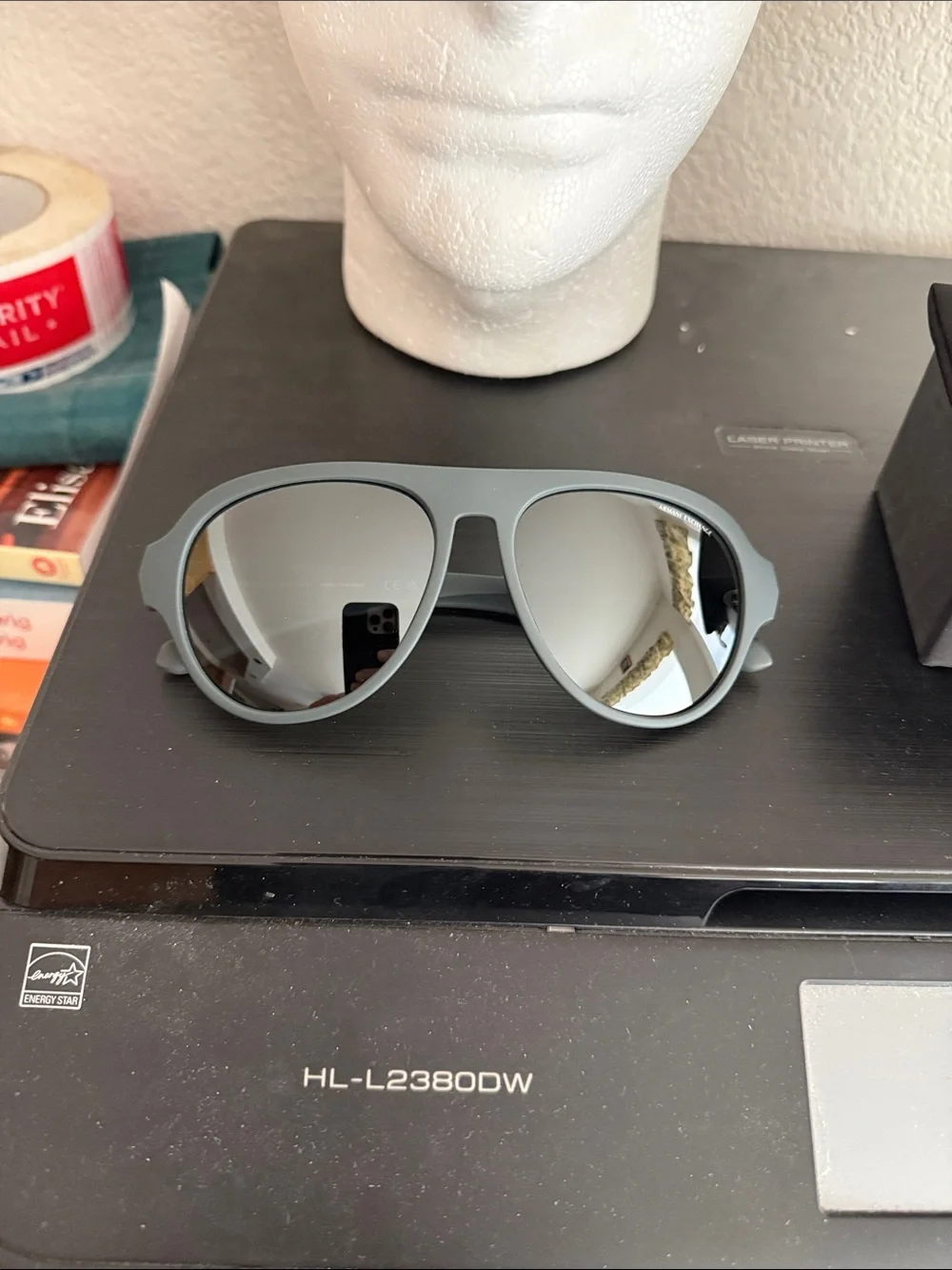 Armani exchange a/x 4126 su 58mm blk mirrored sunglasses